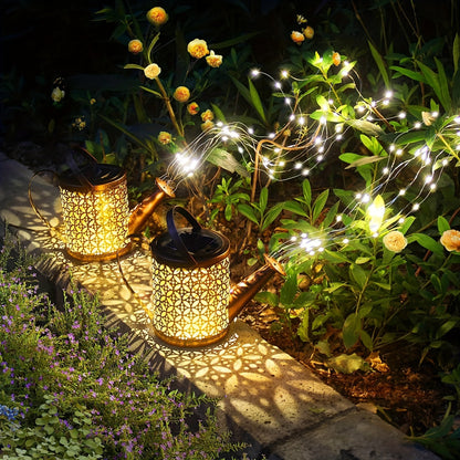 Solar Watering Can Garden Lights