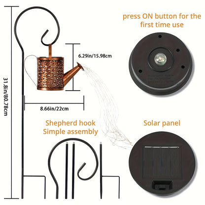 Solar Watering Can Garden Lights