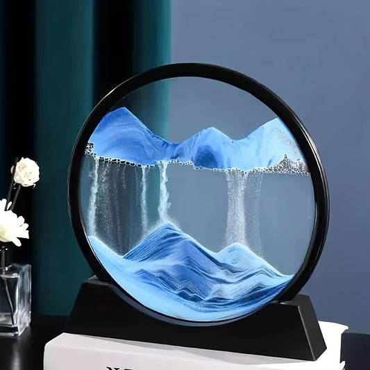 Dynamic Quicksand Desk Decor - Glass Moving Sand Art Dome